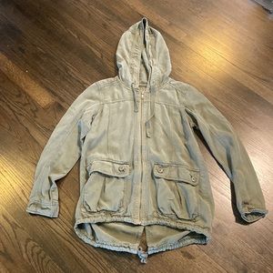 American Eagle Army Green Lightweight Coat Jacket Spring XS GUC